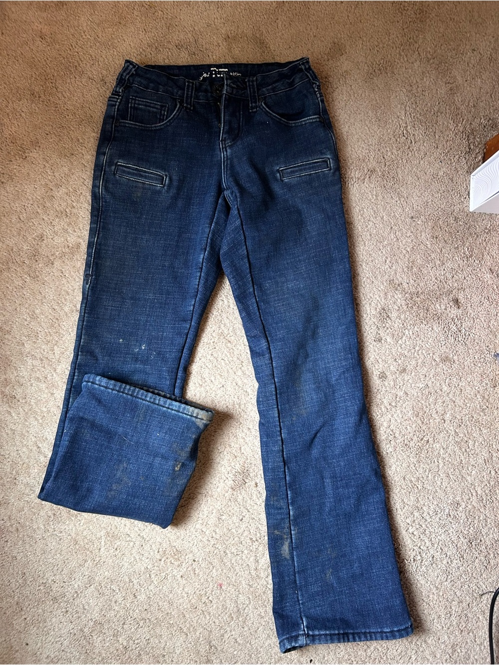 Cowgirl Tuff Women’s Dark Blue Boot-Cut Jeans